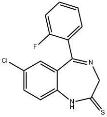 N-desmethylquazepam Structure