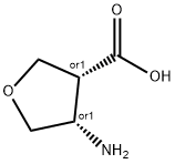 3-Furancarboxylicacid,4-aminotetrahydro-,(3R,4S)-rel-(9CI) Structure