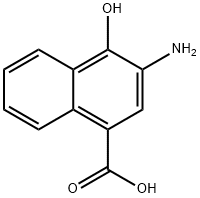 1-Naphthalenecarboxylicacid,3-amino-4-hydroxy-(9CI) Structure