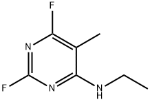 4-Pyrimidinamine,N-ethyl-2,6-difluoro-5-methyl-(9CI) 化学構造式