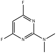 2-Pyrimidinamine,4,6-difluoro-N,N-dimethyl-(9CI) 化学構造式
