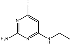 2,4-Pyrimidinediamine,N4-ethyl-6-fluoro-(9CI) 化学構造式