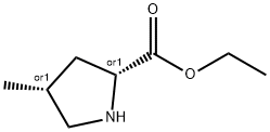 D-Proline, 4-methyl-, ethyl ester, (4R)-rel- (9CI) 化学構造式