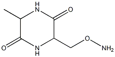 2,5-Piperazinedione,3-[(aminooxy)methyl]-6-methyl-,stereoisomer(8CI) Structure