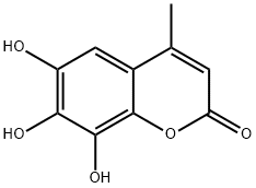 2H-1-Benzopyran-2-one,6,7,8-trihydroxy-4-methyl-(9CI),16574-14-4,结构式