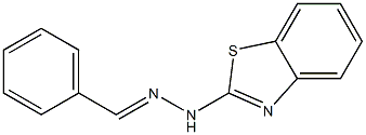 Benzaldehyde,2-(2-benzothiazolyl)hydrazone 结构式