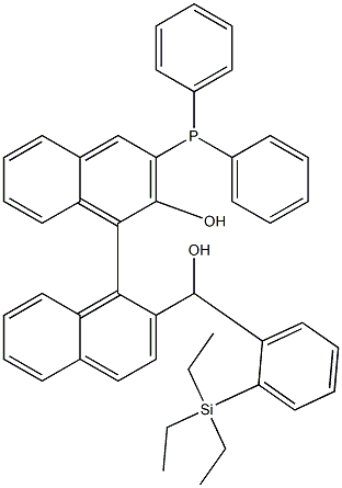 2-羟基-2'-[羟基[2-(三乙基硅基)苯基]甲基]-3-(二苯基膦基)-[1,1'-联萘],1661883-81-3,结构式