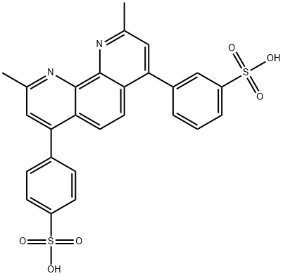 BATHOCUPROINE-3,4'-DISULFONIC ACID Structure