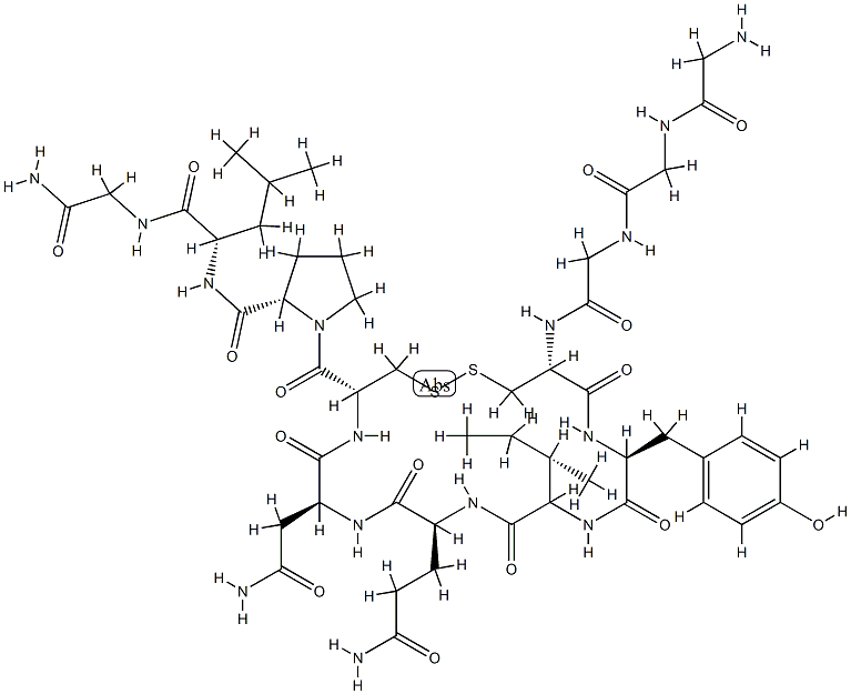 oxytocin, tri-Gly- 化学構造式