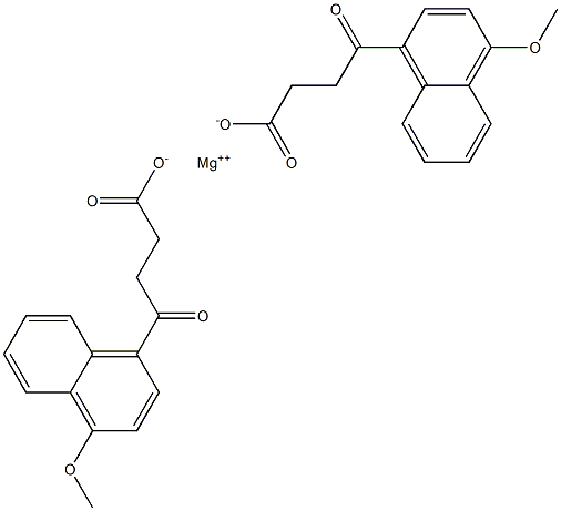 magnesium 4-methoxy-gamma-oxonaphthalene-1-butyrate (1:2),16643-66-6,结构式