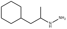 1-(1-cyclohexylpropan-2-yl)hydrazine 化学構造式