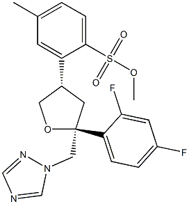 泊沙康唑非对映异构体中间体2, 166583-12-6, 结构式