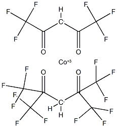 Tris-(1,1,1,5,5,5-hexafluoro-2,4-pentanedionato-O,O'')-cobalt,16702-37-7,结构式