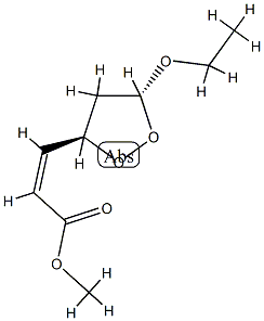 2-Propenoicacid,3-(5-ethoxy-1,2-dioxolan-3-yl)-,methylester,[3alpha(Z),5bta]-(9CI) Structure