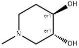3,4-Piperidinediol,1-methyl-,(3R,4R)-rel-(9CI) Struktur