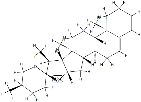 Spirosta-3,5-diene,(25R)-,1672-65-7,结构式