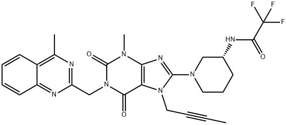 利格列汀杂质F, 1673546-62-7, 结构式