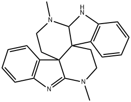 6,7,7a,8,14,15-ヘキサヒドロ-7,15-ジメチル-5H,13H-ジインドロ[3,2-e:3',2'-j][2,6]ナフチリジン 化学構造式