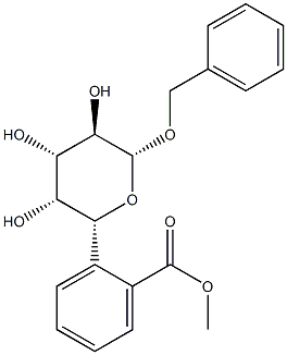 Benzyl β-D-galactopyranoside 6-benzoate Struktur