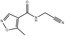 4-Isoxazolecarboxamide,N-(cyanomethyl)-5-methyl-(9CI) 结构式