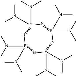 2,2,4,4,6,6,8,8-Octakis(dimethylamino)-1,3,5,7-tetraaza-2,4,6,8-tetraphospha(V)cyclooctane-1,3,5,7-tetrene Structure