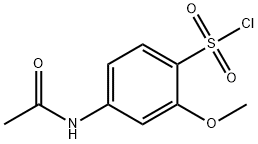 4-アセトアミド-2-メトキシベンゼンスルホニルクロリド 化学構造式