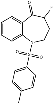 4-fluoro-1-tosyl-3,4-dihydro-1H-benzo[b]azepin-5(2H)-one(WXC02963) 化学構造式