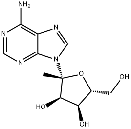 6-aMino-9-(1-deoxy-β-D-psicofuranosyl)purine Struktur