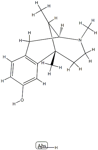 beta-2'-Hydroxy-5,9-dimethyl-2(N)-methyl-6,7-benzomorphan hydrochloride Structure