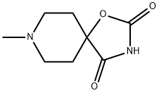 1-Oxa-3,8-diazaspiro[4.5]decane-2,4-dione,8-methyl-(9CI) Structure