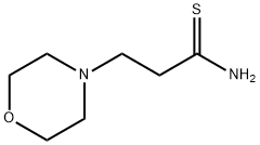3-morpholin-4-ylpropanethioamide 化学構造式