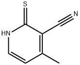 3-Pyridinecarbonitrile,1,2-dihydro-4-methyl-2-thioxo-(9CI) 结构式