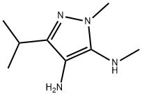 1H-Pyrazole-4,5-diamine,N5,1-dimethyl-3-(1-methylethyl)-(9CI),169261-04-5,结构式