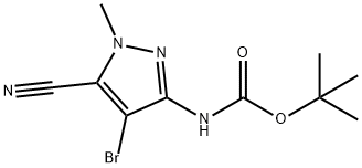 Tert-Butyl (4-Bromo-5-Cyano-1-Methyl-1H-Pyrazol-3-Yl)Carbamate(WXC00839),1692905-93-3,结构式