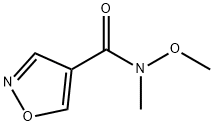 4-Isoxazolecarboxamide,N-methoxy-N-methyl-(9CI) 化学構造式