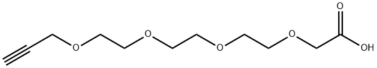 叠氮-四聚乙二醇-乙酸, 1694731-93-5, 结构式