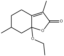 2(4H)-Benzofuranone,7a-ethoxy-5,6,7,7a-tetrahydro-3,6-dimethyl-(9CI) Structure