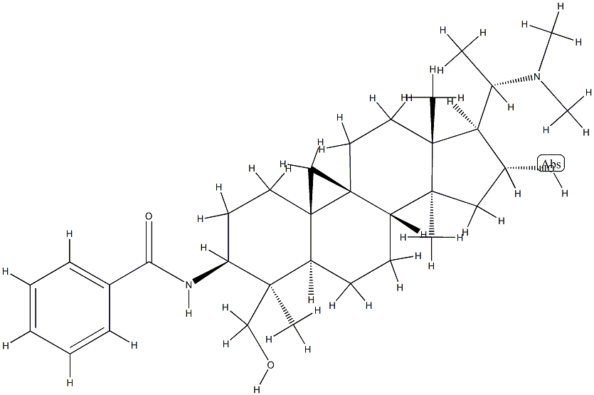 N-[(20S)-4,14-Dimethyl-20-(dimethylamino)-16α-hydroxy-4β-(hydroxymethyl)-9β,19-cyclo-5α-pregnan-3β-yl]benzamide|