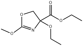 4-Oxazolecarboxylicacid,4-ethoxy-4,5-dihydro-2-methoxy-,ethylester(9CI) 结构式