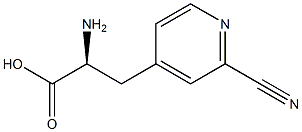 4-Pyridinepropanoicacid,-alpha--amino-2-cyano-,(S)-(9CI) Structure