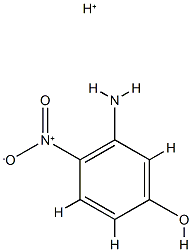 Phenol,  3-amino-4-nitro-,  conjugate  monoacid  (8CI) 结构式