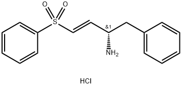 Phenyl (E)-(3S)-3-amino-4-phenylbut-1-enyl sulfone hydrochloride Struktur