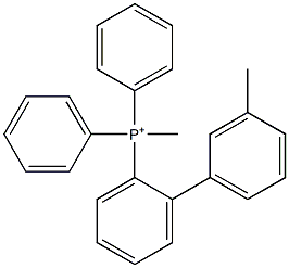 溴化[(3-甲基苯基)甲基]三苯基磷鎓 结构式