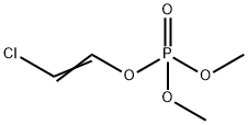 りん酸2-クロロビニル=ジメチル 化学構造式