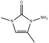 2H-Imidazol-2-one,3-amino-1,3-dihydro-1,4-dimethyl-(9CI) Struktur