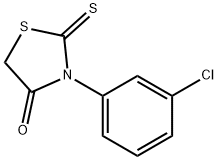 3-(3-chlorophenyl)-2-sulfanylidene-thiazolidin-4-one 结构式