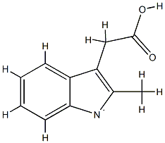 1H-Indol-1-yl,3-(carboxymethyl)-2-methyl-(9CI) Struktur
