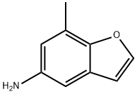 5-Benzofuranamine,7-methyl-(9CI),170682-46-9,结构式