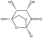 beta-D-lyxo-Hexopyranos-2-ulose, 1,6-anhydro- (9CI) Struktur