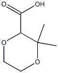 3,3-二甲基-1,4-二噁烷-2-甲酸, 1707364-90-6, 结构式